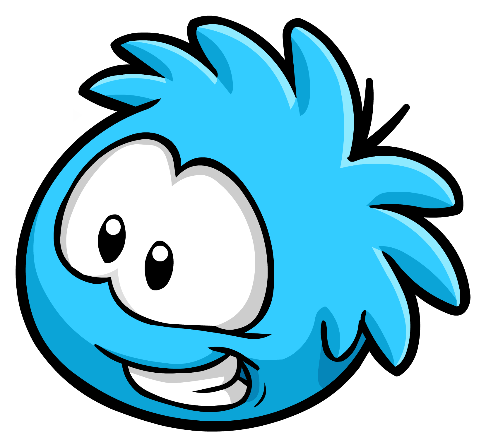 Blue Cartoon Penguin Character