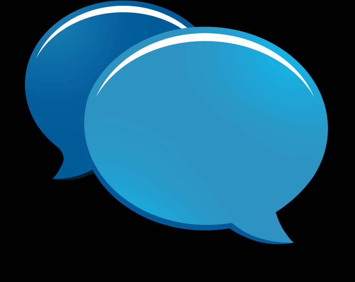 Blue Chat Bubbles Graphic