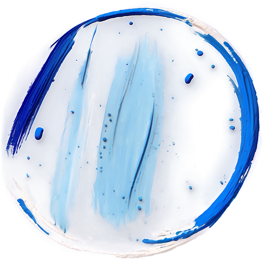 Blue Circle Brush Stroke Png 61