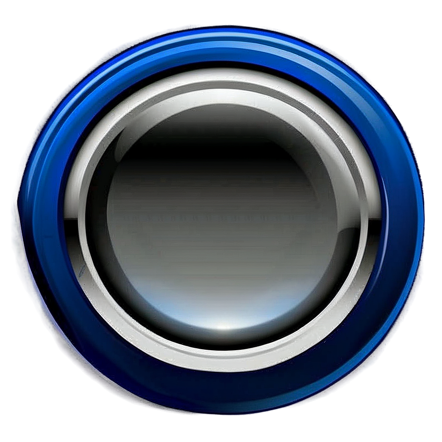 Blue Circle Button Png 05252024