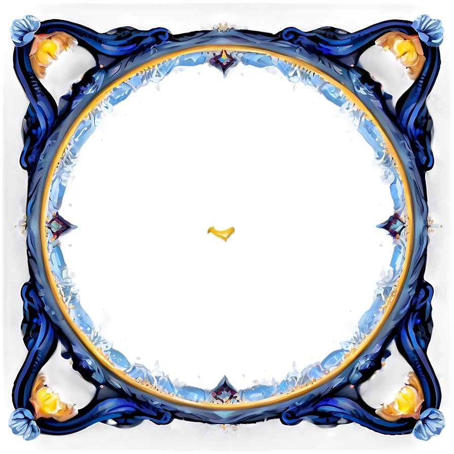 Blue Circle Frame Png Tao26