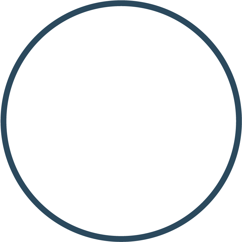 Blue Circle Outline Graphic