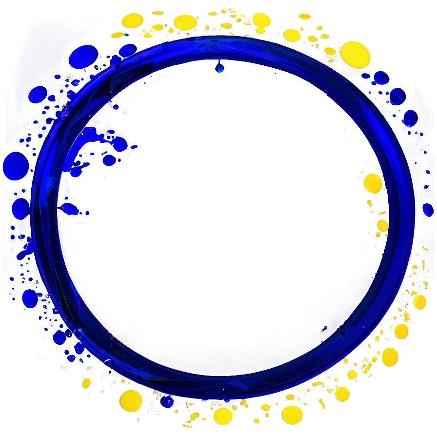 Blue Circle Splash Png 05252024