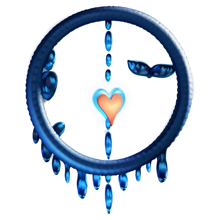 Blue Circle With Heart Png 61