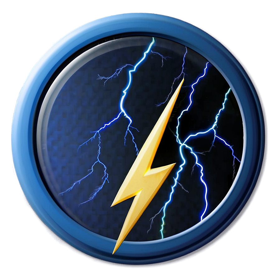 Blue Circle With Lightning Png Bct