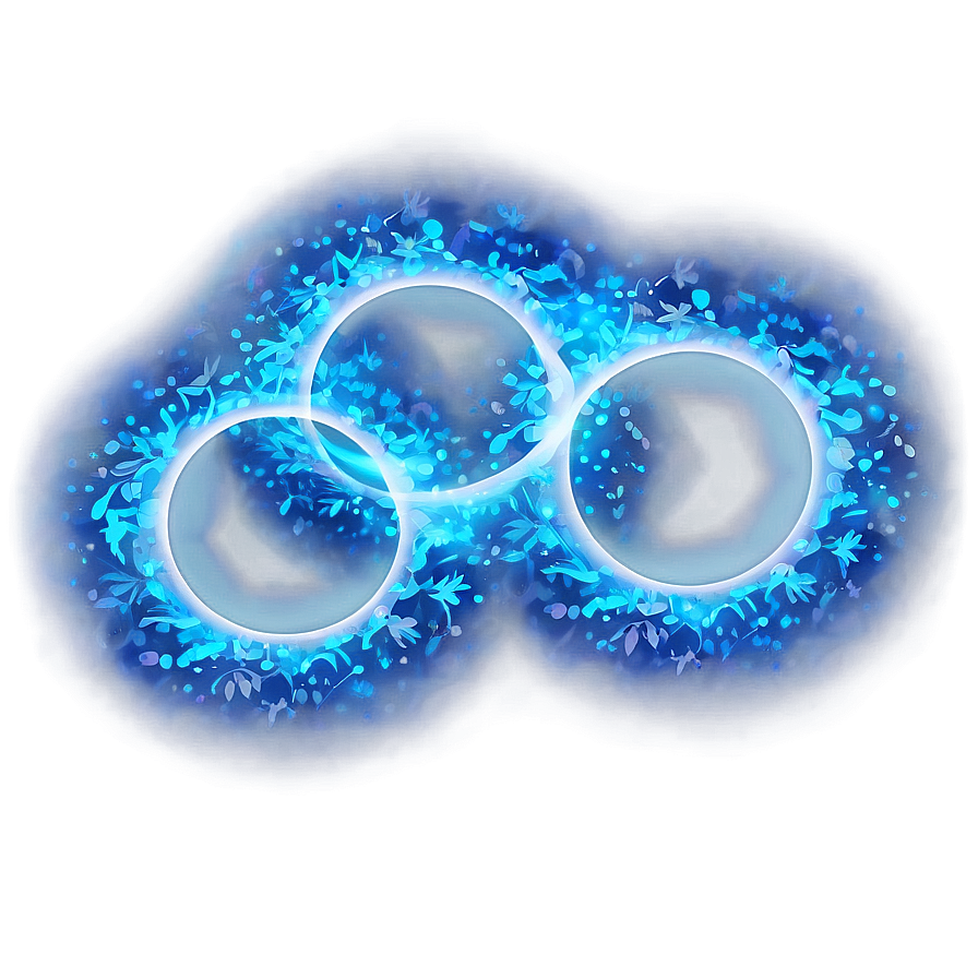 Blue Circle With Particles Png 05252024