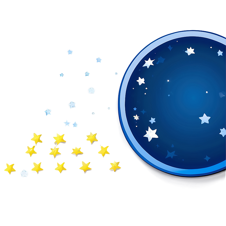 Blue Circle With Stars Png 53