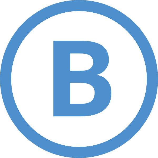 Blue Circlewith Letter B Logo