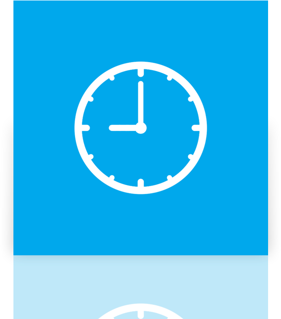 Blue Clock Icon