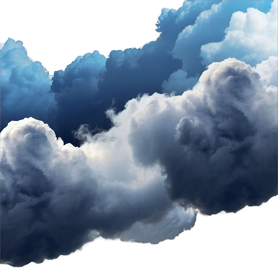 Blue Clouds For Design Png Vll12