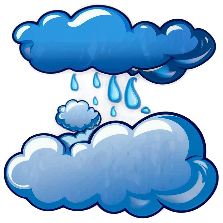 Blue Clouds Vector Png 96