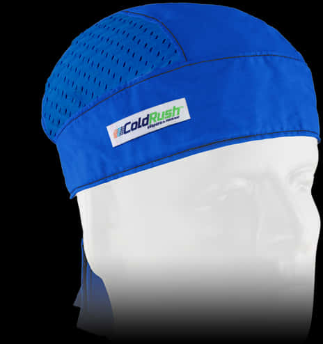 Blue Cold Rush Durag Product Display