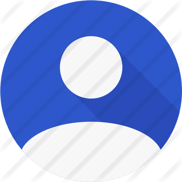 Blue Contact Icon