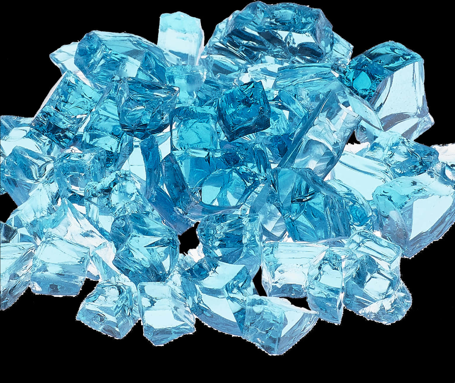 Blue Crystal Cluster Background