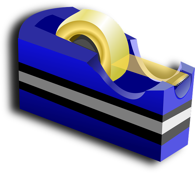 Blue Desktop Tape Dispenser