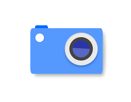 Blue Digital Camera Icon