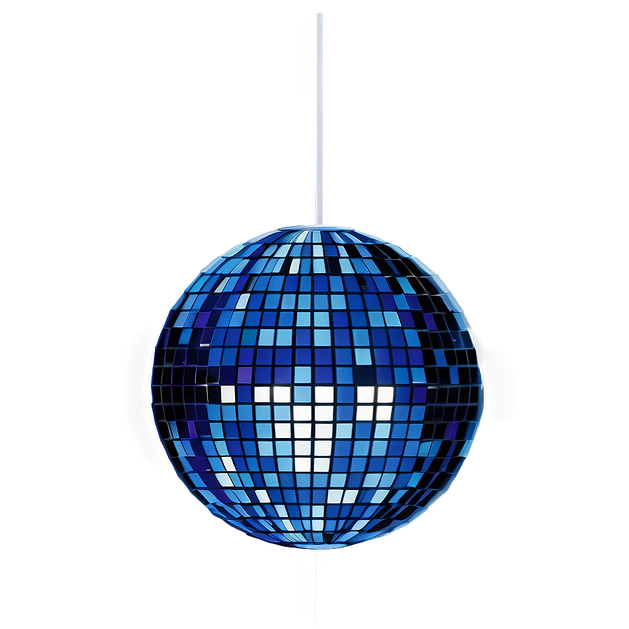 Blue Disco Ball Png 06132024