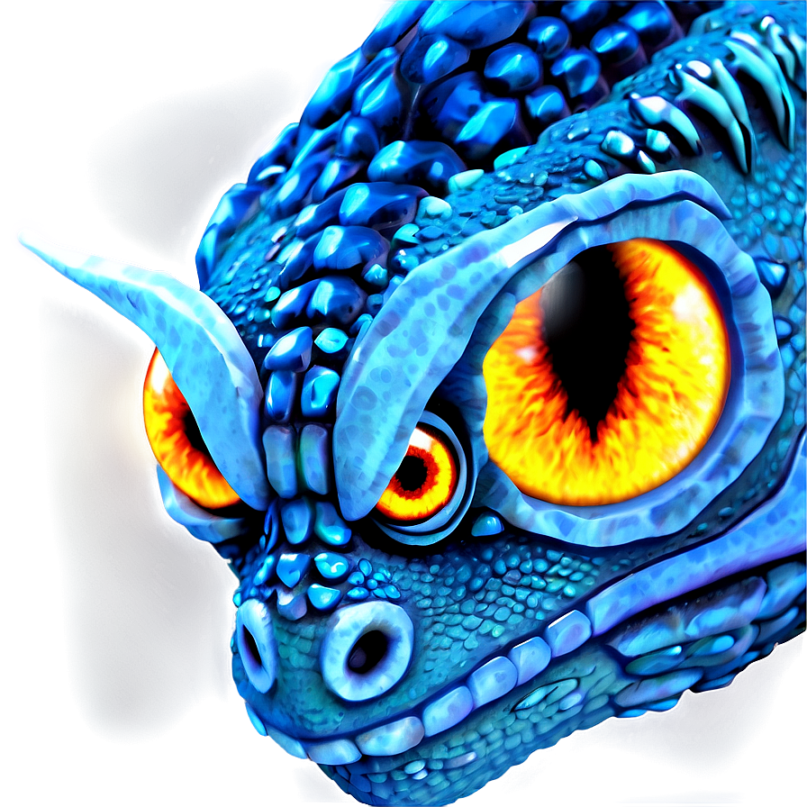 Blue Dragon Glowing Eyes Png 65