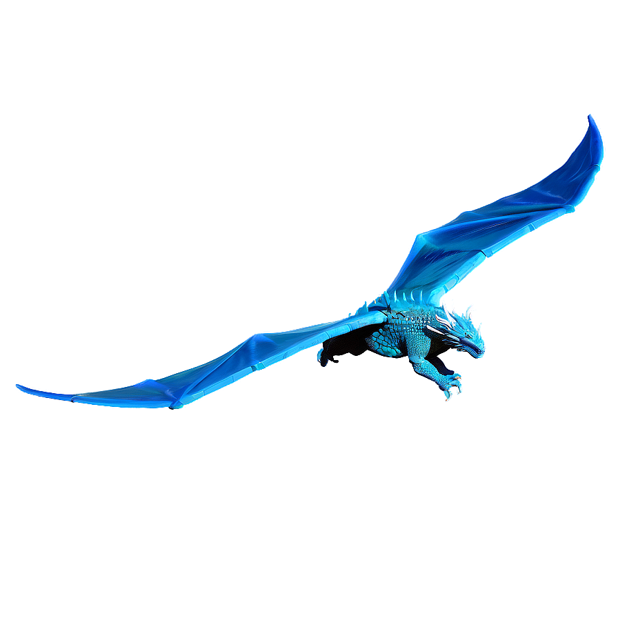 Blue Dragon In Flight Png Uex