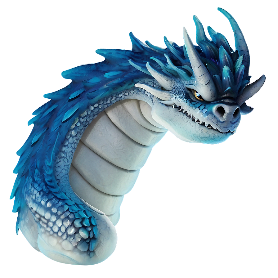 Blue Dragon In Mist Png 06252024