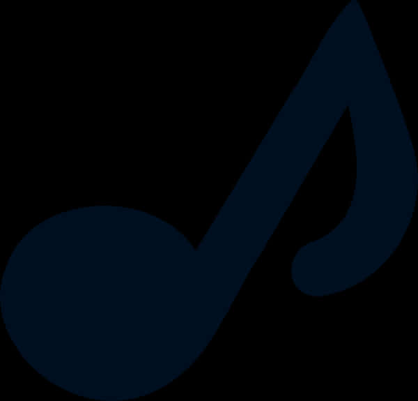 Blue Eighth Note Graphic