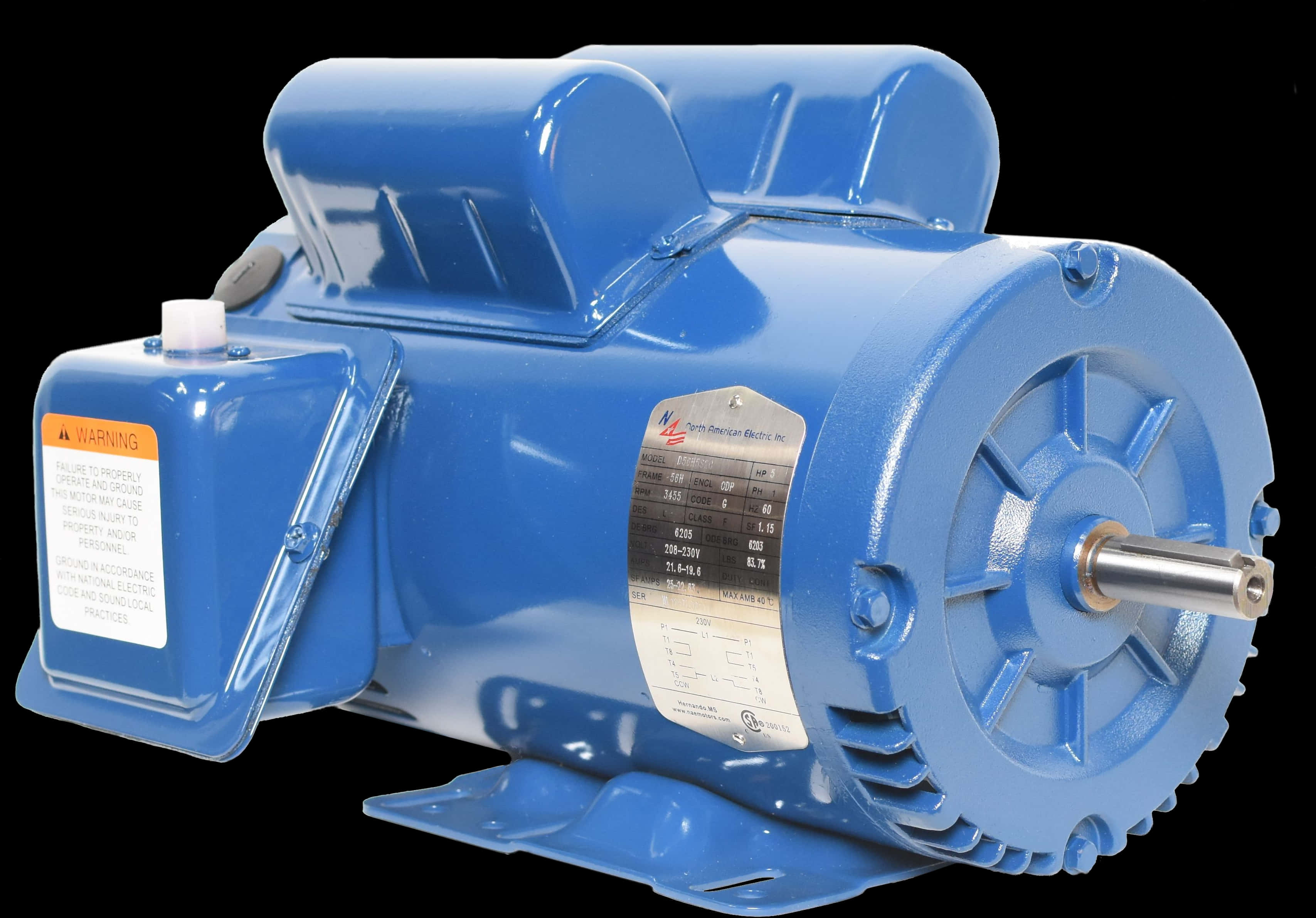 Blue Electric Motor