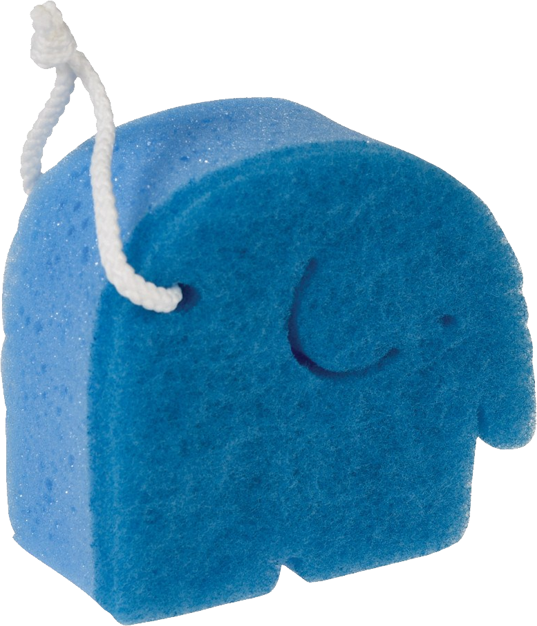 Blue Elephant Spongewith String