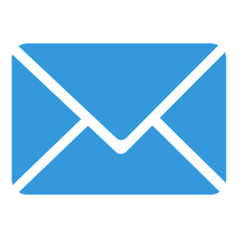 Blue Email Envelope Icon