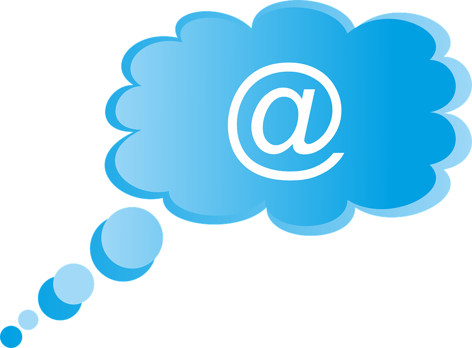 Blue Email Icon Graphic