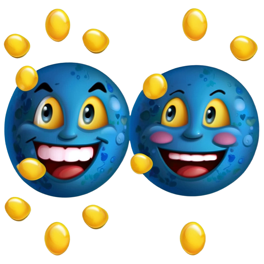 Blue Emoji Expressions Png 06282024