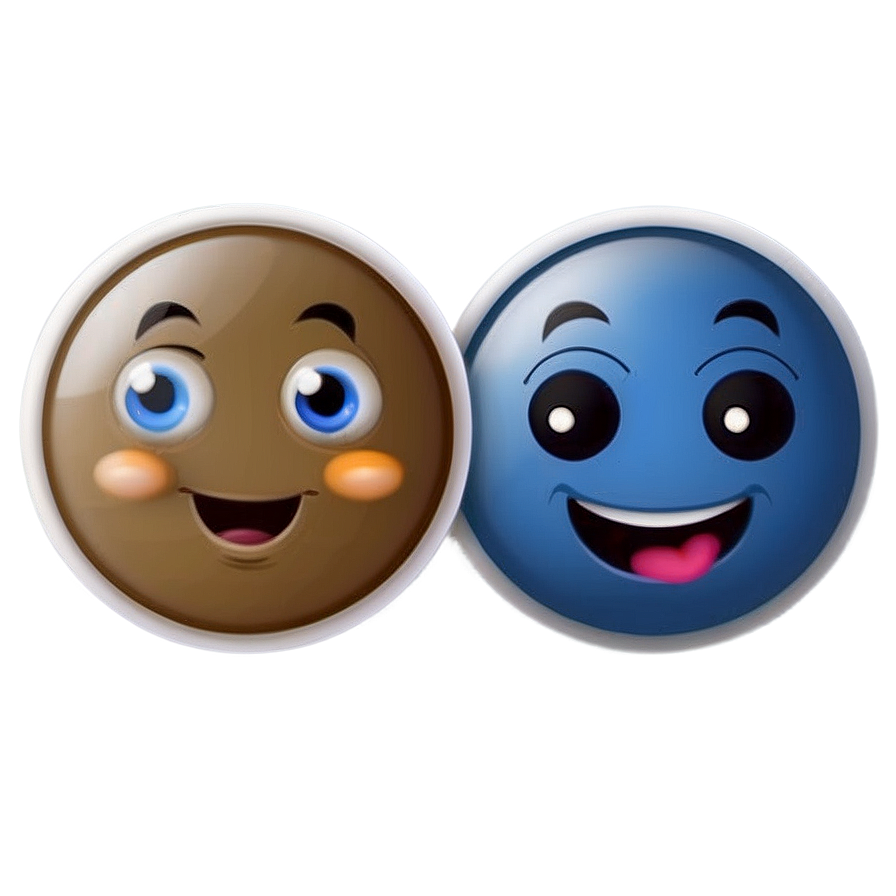 Blue Emojis Png Collection 06282024