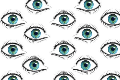 Blue Eyes Pattern Background