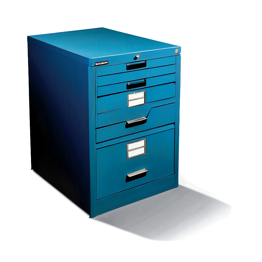 Blue Filing Cabinet Png Nve