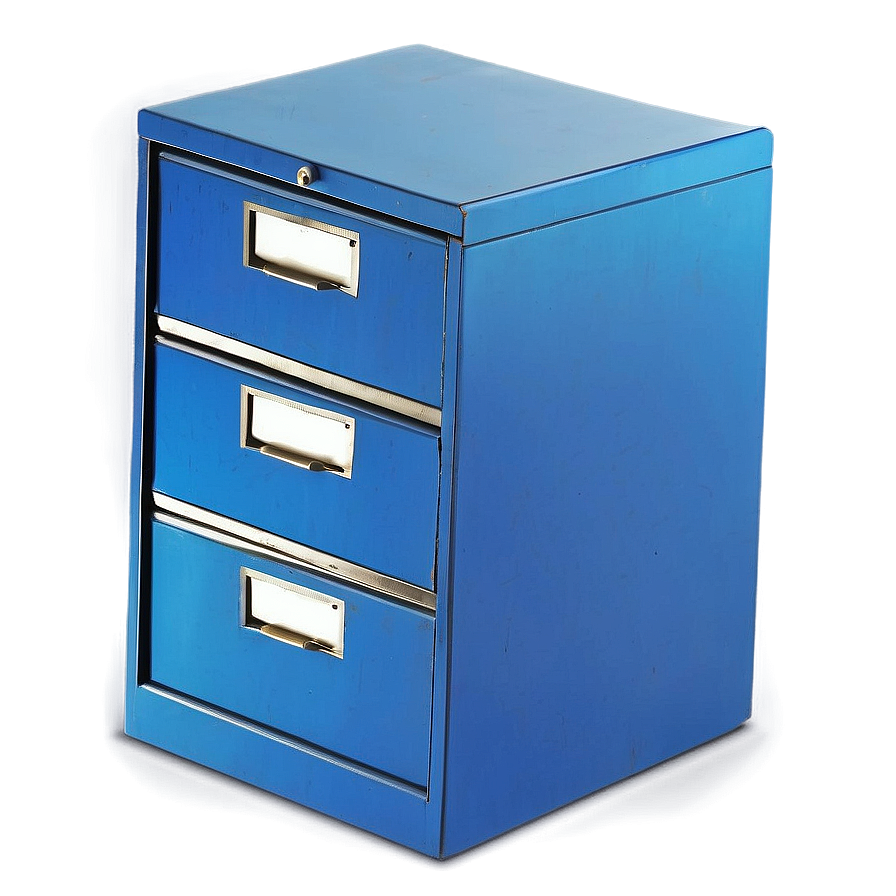 Blue Filing Cabinet Png Qos92