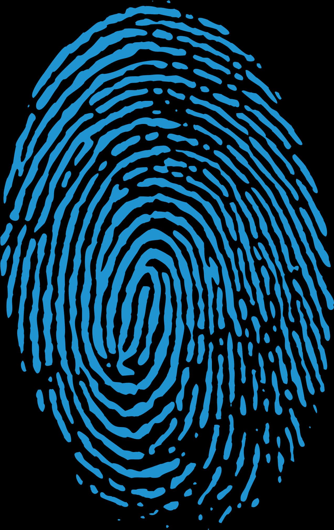 Blue Fingerprint Illustration