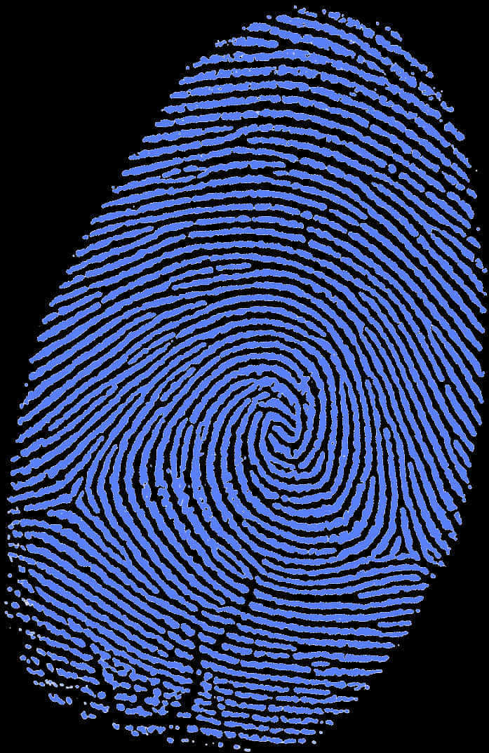 Blue Fingerprint Pattern