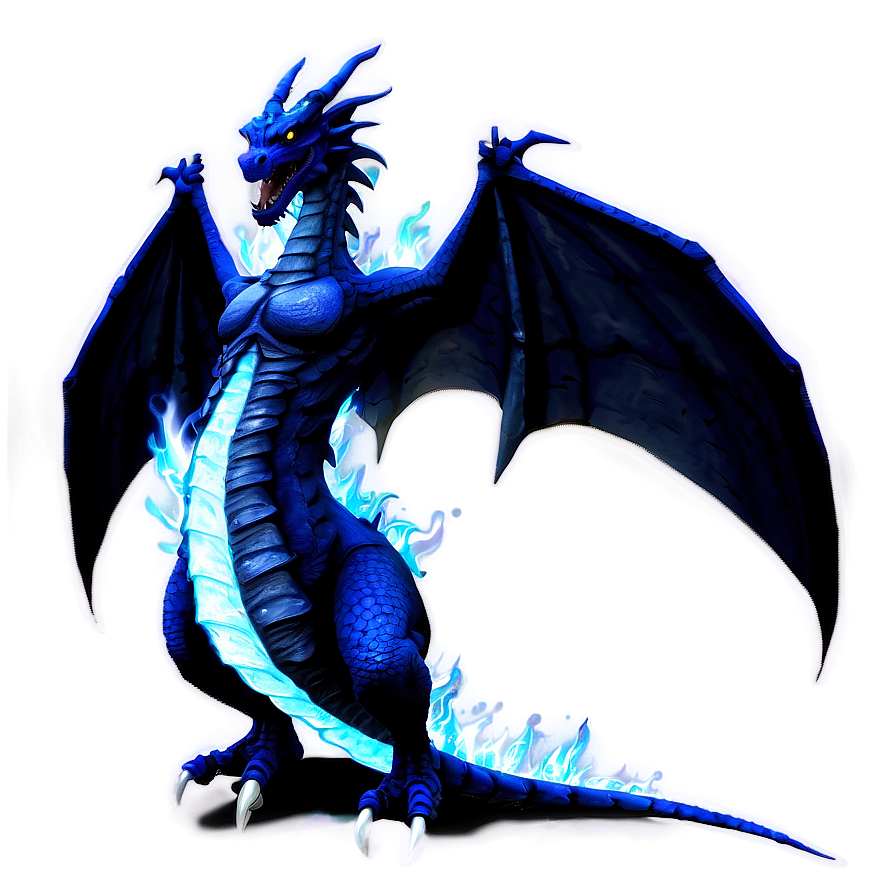 Blue Fire Dragon Animation Png Lvo36