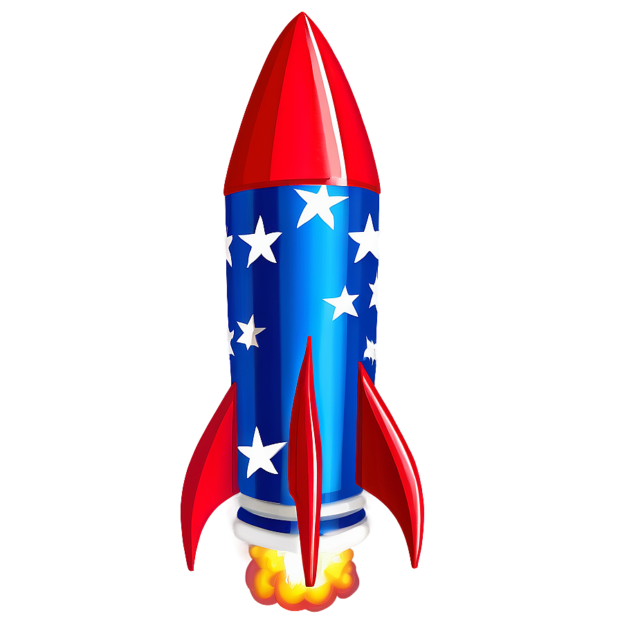 Blue Firework Rocket Png 06212024