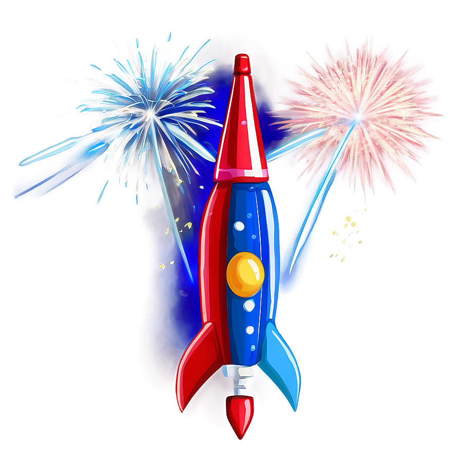 Blue Firework Rocket Png Qlk