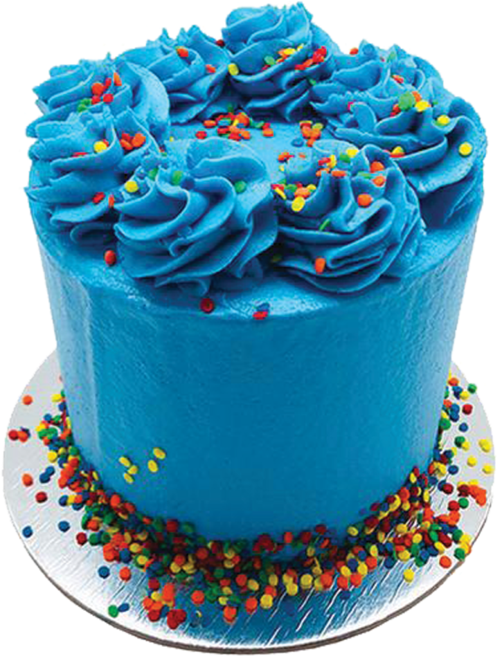 Blue First Birthday Cake