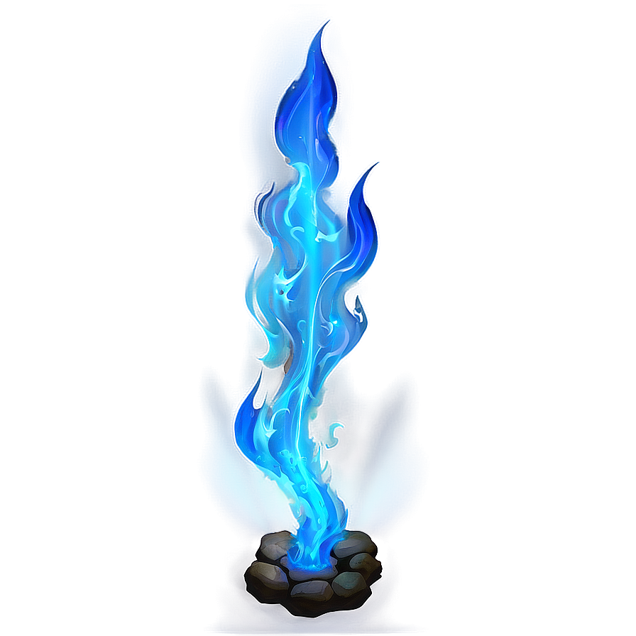 Blue Flame Aura Png 06202024