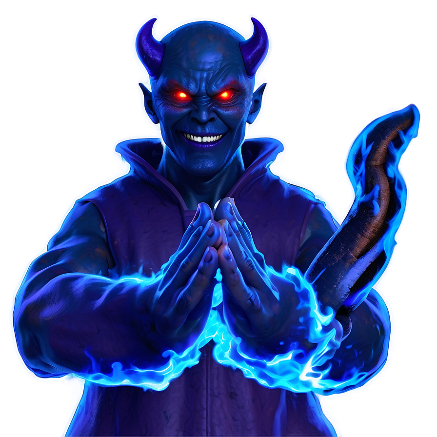 Blue Flame Devil Png 05232024