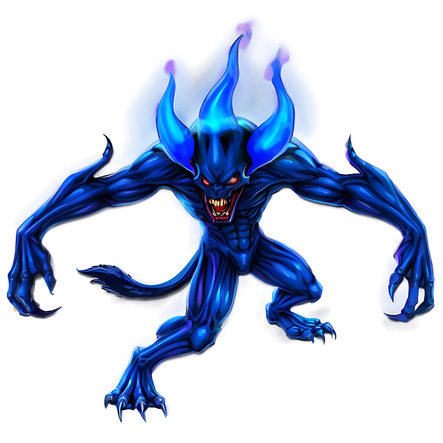 Blue Flame Devil Png Dxy51