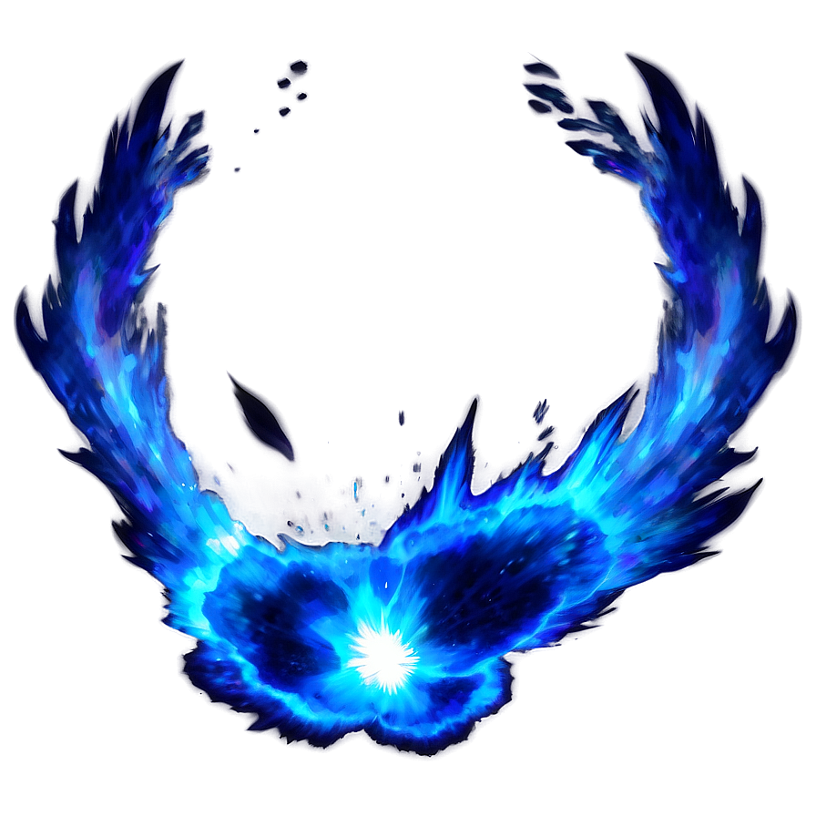 Blue Flame Explosion Png Taf