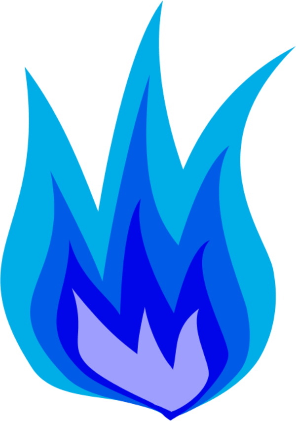 Blue Flame Graphic Vector