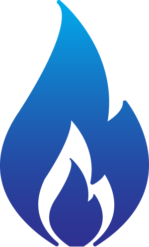 Blue Flame Graphic