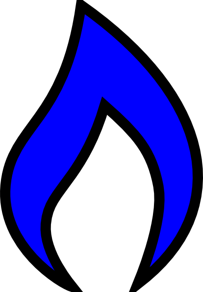 Blue Flame Graphic