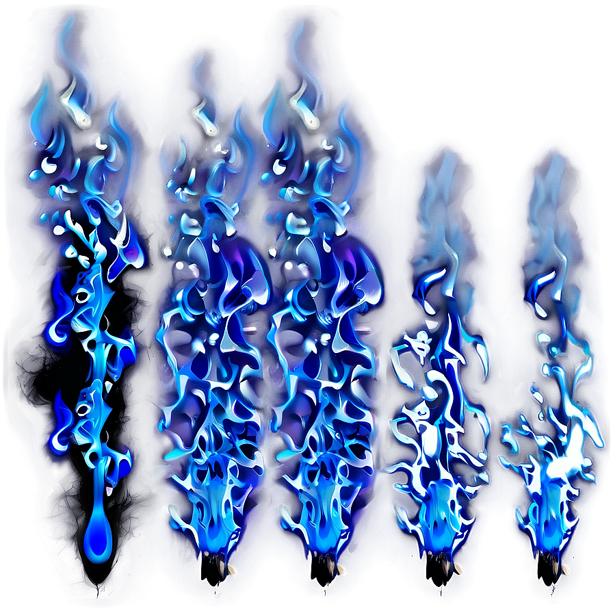 Blue Flame Magic Effect Png 06202024