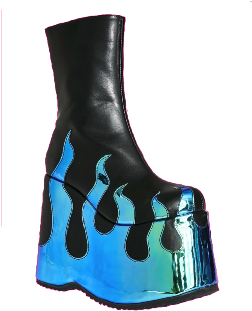 Blue Flame Platform Boot