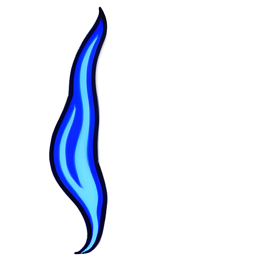 Blue Flame Sketch Png 06202024